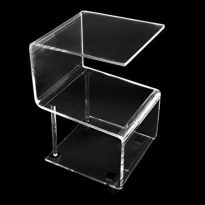 Acrylic Coffee Table With 4 Wheels
