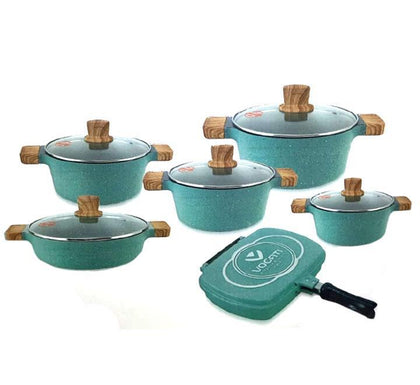 12 Pieces Granite Die Cast Cookware Set