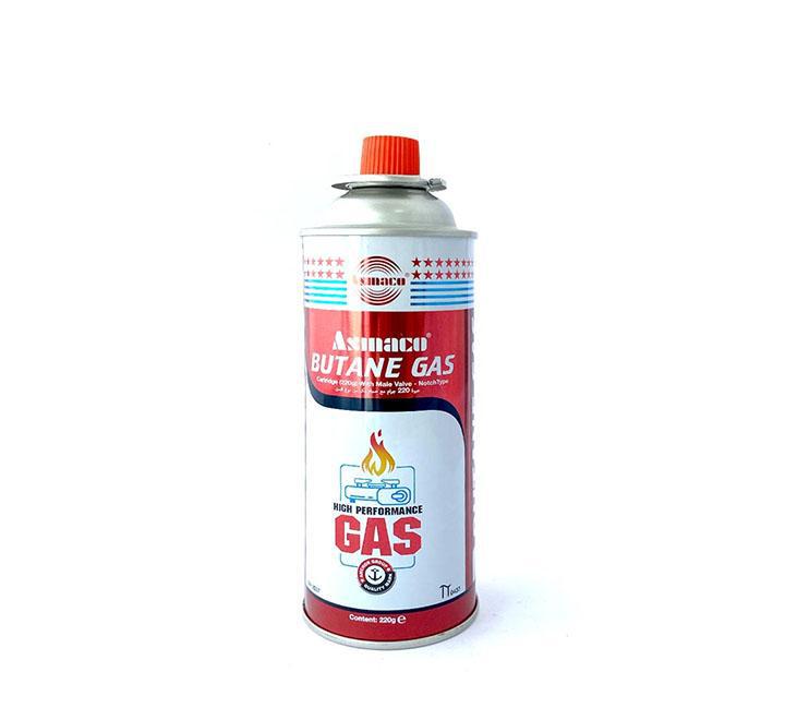 4-Pieces Asmaco Butane Gas Notch Type Cartridge 220g