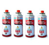 4-Pieces Asmaco Butane Gas Notch Type Cartridge 220g