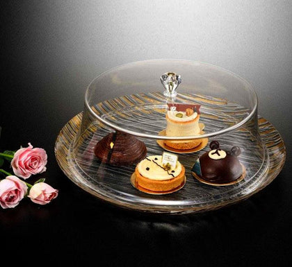 Acrylic Cake Server Stand Round