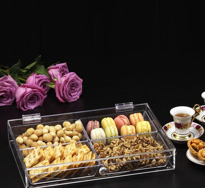Acrylic Candy Box with 4 compartment