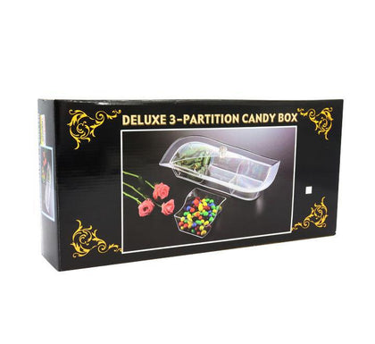 Acrylic Deluxe 3 Partition Candy Box