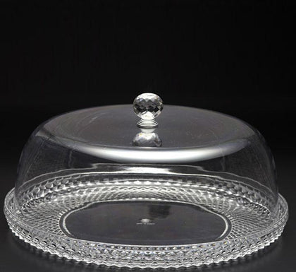 Acrylic Diamond Round Cake Set Clear