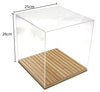 Acrylic Display Case With Wood Base