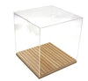 Acrylic Display Case With Wood Base