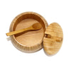 Bamboo Bowl With Lid And Spoon