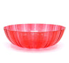 Big Size Red Transparent Plastic Salad Bowl