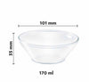 Borosil Venus Glass Bowl Set 170 ml