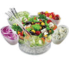 Chilled Serving Bowl Set with 4 Attachable Bowls