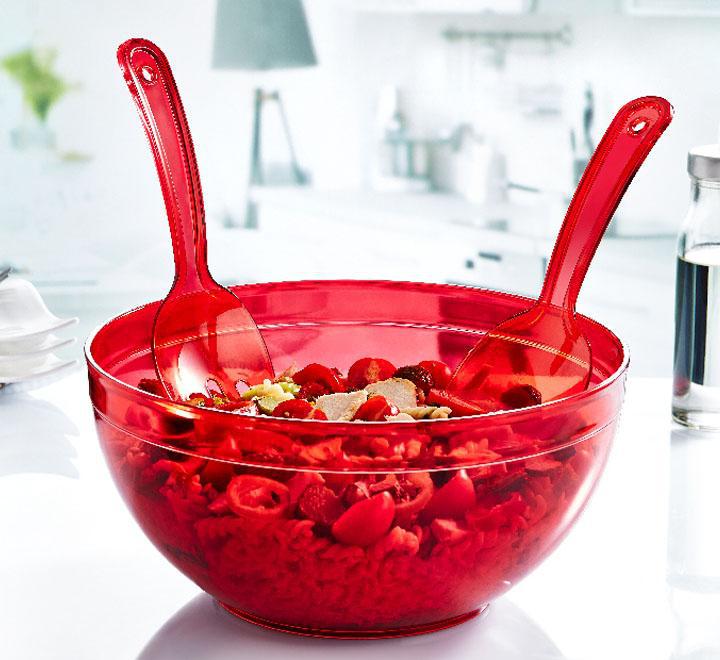Crystal Chef Salad Service Set 5.5 Litre Multi-Color
