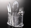 Cutlery Holder Bark Clear