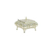 Decorated Silver Plated Sugar Pot