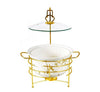 Deep Round Casserole With Warmer Rack