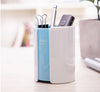 Deli Sturdy Pen Holder White/Blue