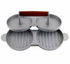 Double Press Hamburger And Patties Maker Silver 28cm