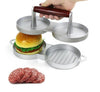 Double Press Hamburger And Patties Maker Silver 28cm