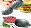 Double Press Hamburger And Patties Maker Silver 28cm