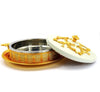 Hot Pot Mat White Gold