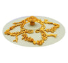Hot Pot Mat White Gold