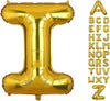 Large Gold Letter I Foil Balloon