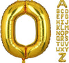 Large Gold Letter O Foil Balloon