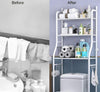 Metal Towel Storage Rack Toilet Shower Shelf