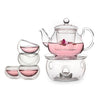 Neoflam 8 Pieces Tea Set With Burner Clear