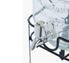 Orchid Glass Drink Water Beverage Dispenser with Stand Clear 4L