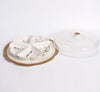 Orchid Wave Serving Platter With Cover