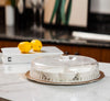 Orchid Wave Serving Platter With Cover