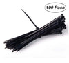 Plastic Twist Beaded Cable Tie Tag Lock Black