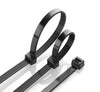 Plastic Twist Beaded Cable Tie Tag Lock Black