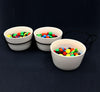Porcelain 3 Round Bowl With Metal Stand