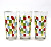 Printed Drinking Glass Set 3 Pcs