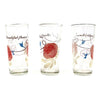 Printed Drinking Glass Set 3 Pcs