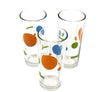 Printed Drinking Glass Set 3 Pcs