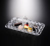 Rectangular Acrylic Tray+Cover/ White Design