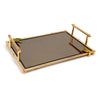 Rectangular Mirror Serving Tray Rose Gold
