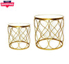 Round Metal Leg Base Coffee Table