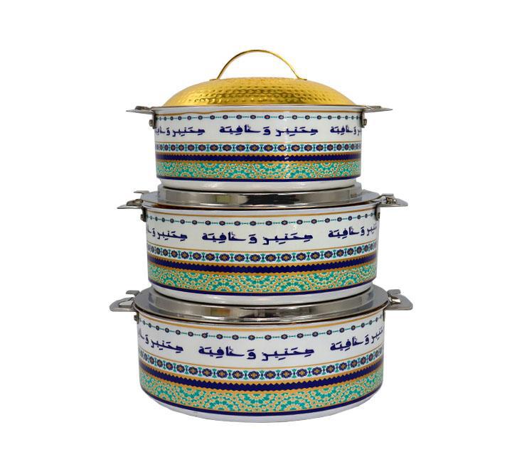 Set Of 3 Stainless Steel Hotpot Multi-Color