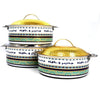 Set Of 3 Stainless Steel Hotpot Multi-Color