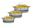 Set Of 3 Stainless Steel Hotpot Multi-Color