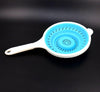 Silicon Collapsed Colander/ Strainer With Plastic Handle