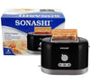 Sonashi 2 Slice Toaster Black