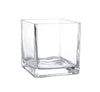 Square Glass Cube Vase & Candle Holder