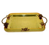 Stainless Steel Rectangle Serving Tray Gold