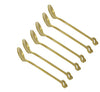 Tea Spoon Set of 6 Piece Golden