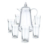 Transparent Acrylic Water Jug With 6pcs Acrylic Water Cup